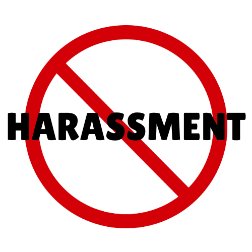 Illustration supporting awareness of harassment